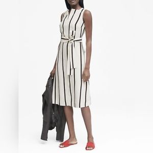 Banana Republic Striped Midi Dress Size 4